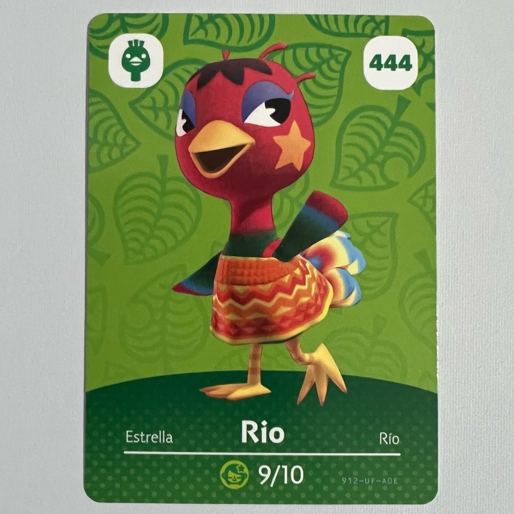 Animal Crossing Amiibo Card - Rio - 444